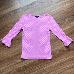 Lauren Ralph Lauren Knit top with bell sleeves.